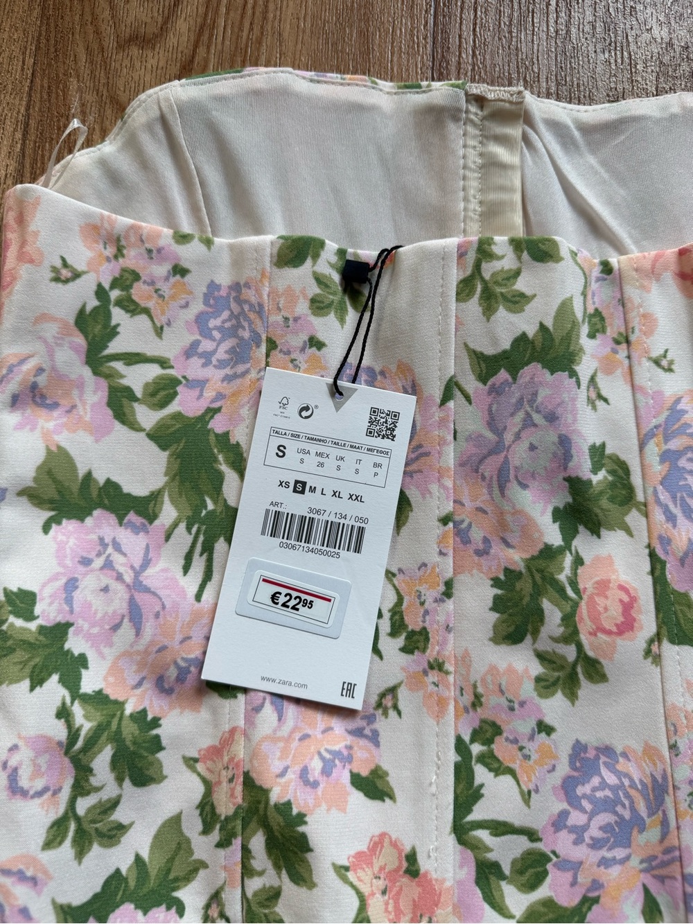 Zara floral corset top - Picture 4 of 4
